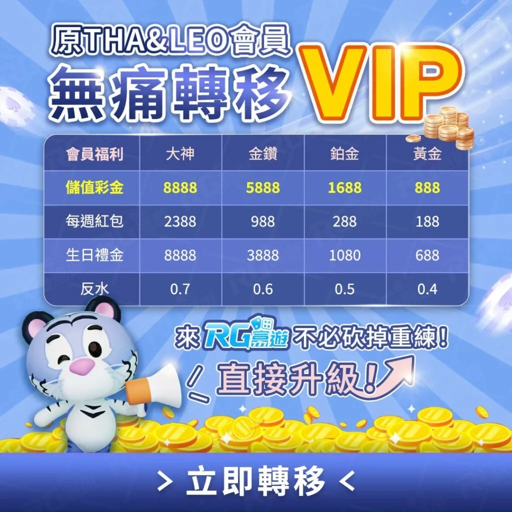 娛樂城VIP轉移優惠,富遊娛樂城是您的最佳選擇!